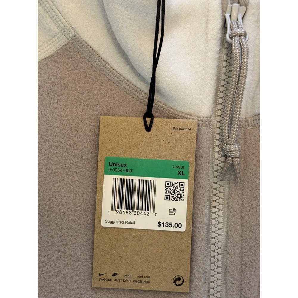 Nike ACG "Wolf Tree" Full-Zip Jacket IF0964-009 Grey White $135 Unisex Size XL - Picture 8 of 13